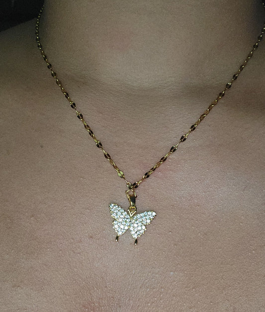 Crystal Papillon Necklace