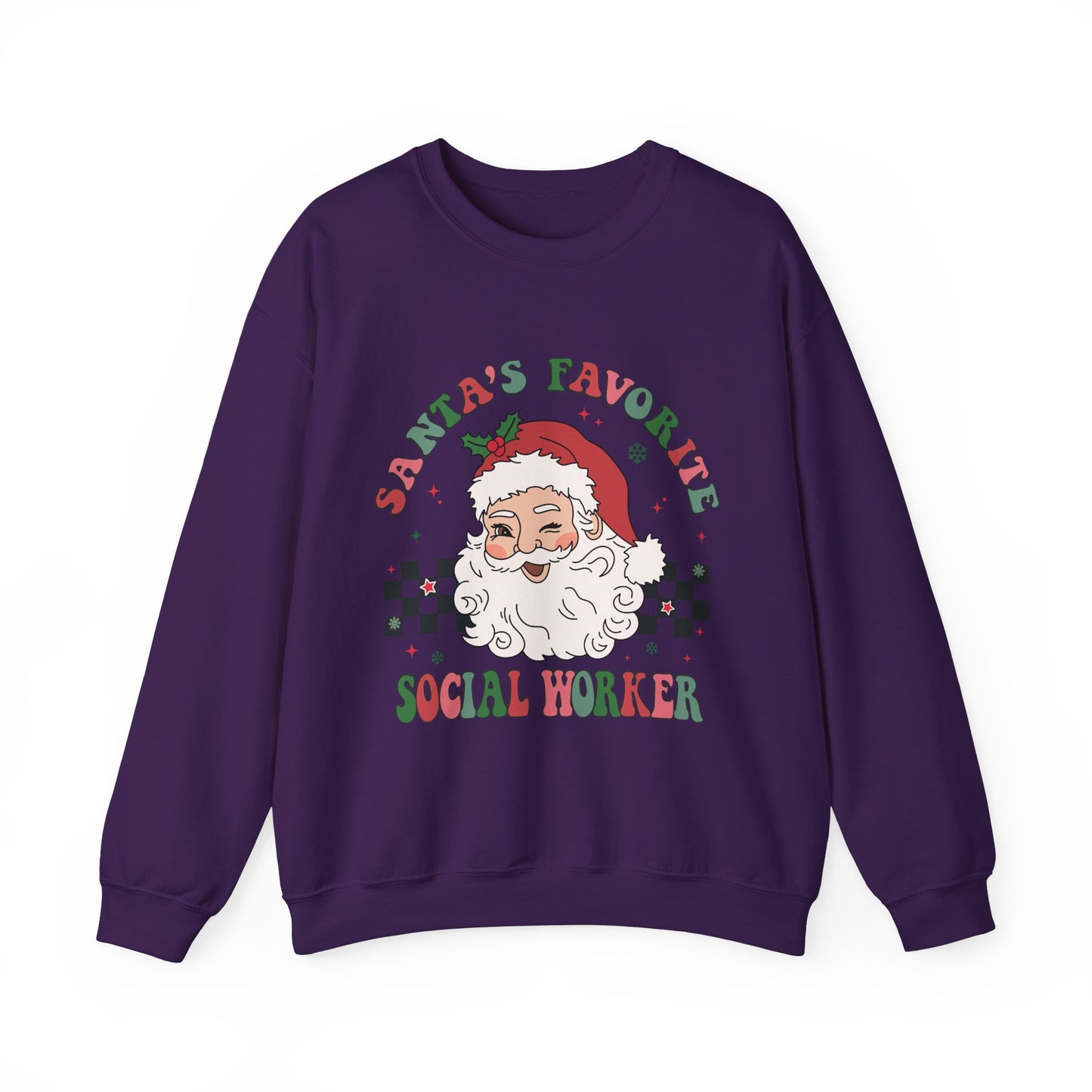 Santa's Favorite Social Worker Crewneck Sweatshirt