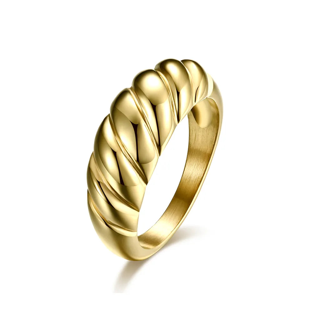 Domed Croissant Ring