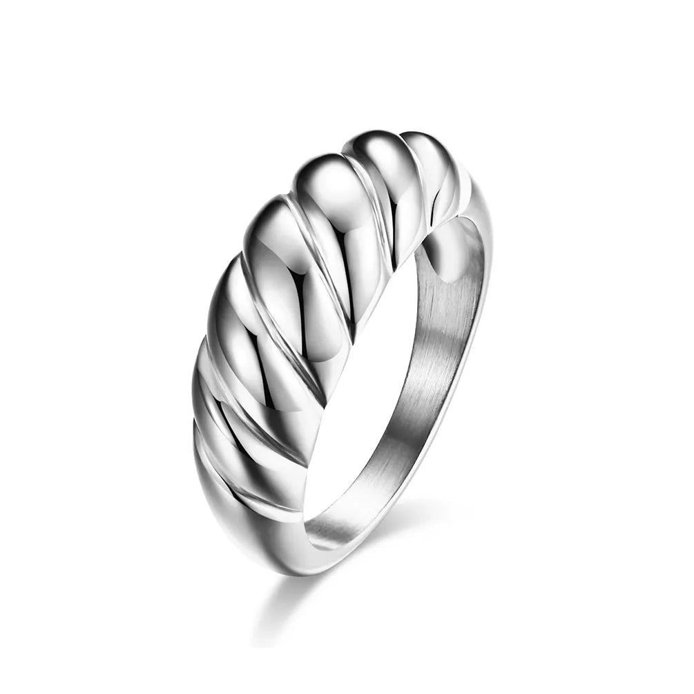 Domed Croissant Ring